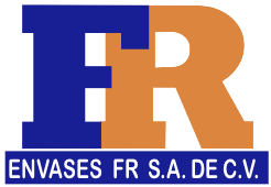 logo envases FR colores azul y naranja